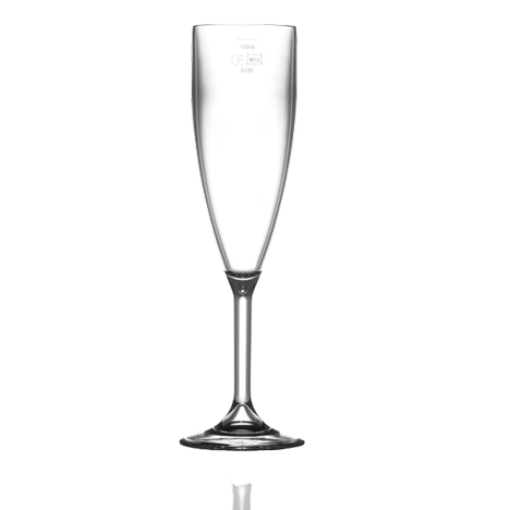 Plastový pohár na šampanské Premium, priehľadný 190 ml P