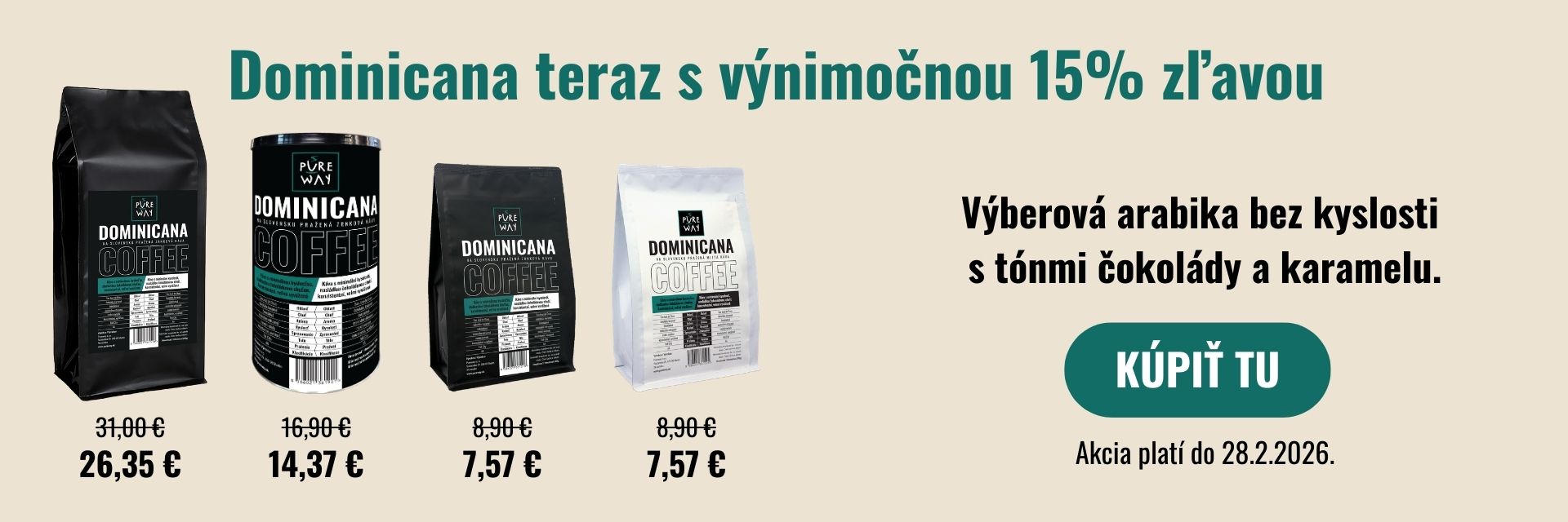 Dominicana 15 % zľava