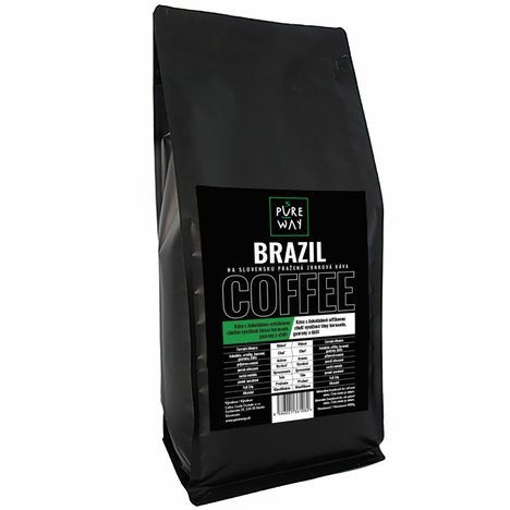 Brazilia_odrodová_káva_zrnková_Pureway_1000g