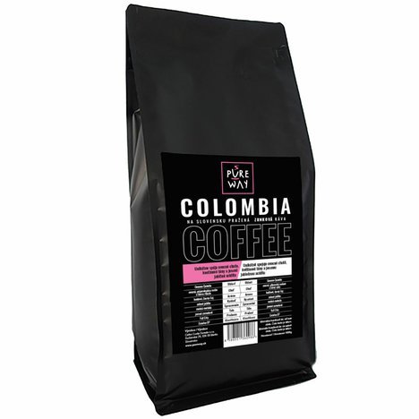 Colombia_odrodová_káva_zrnková_Pureway1000g