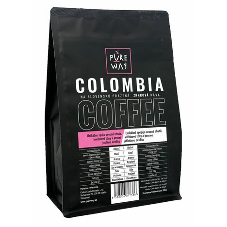 Colombia odrodová káva zrnková Pureway 200g (2)